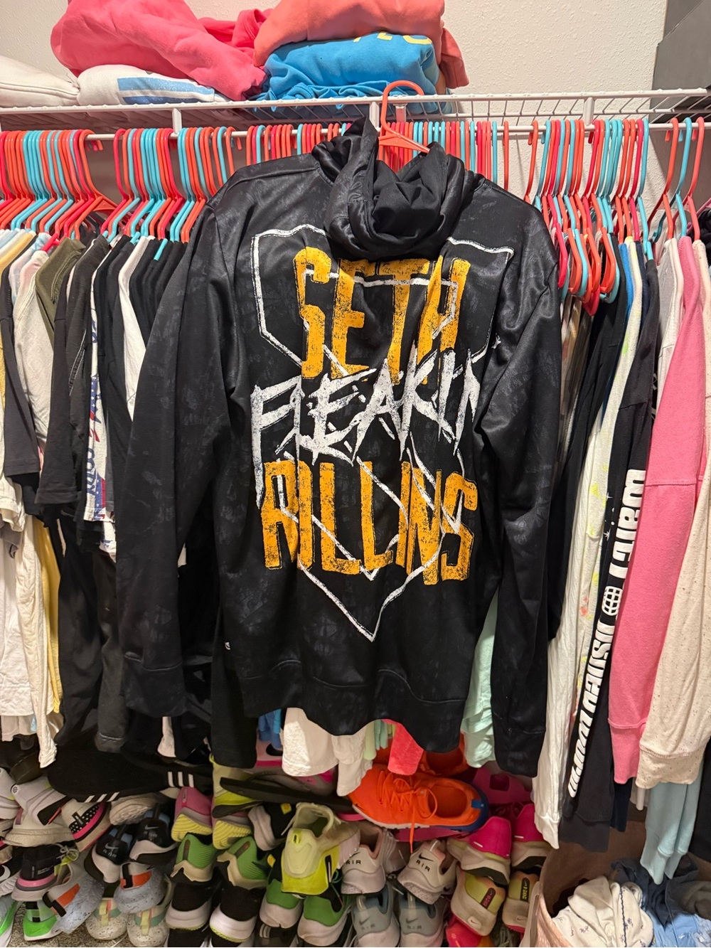 Seth Rollins Graphic Black Hoodie - Mens XXL WWE